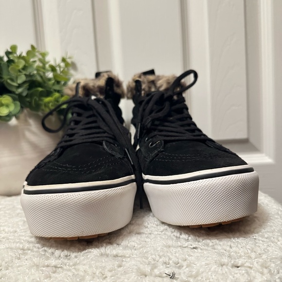 Vans Shoes M6 W9 All Weather MTE SK-8 Hi Top Platform Faux Fur Lined Sneakers - Picture 7 of 13